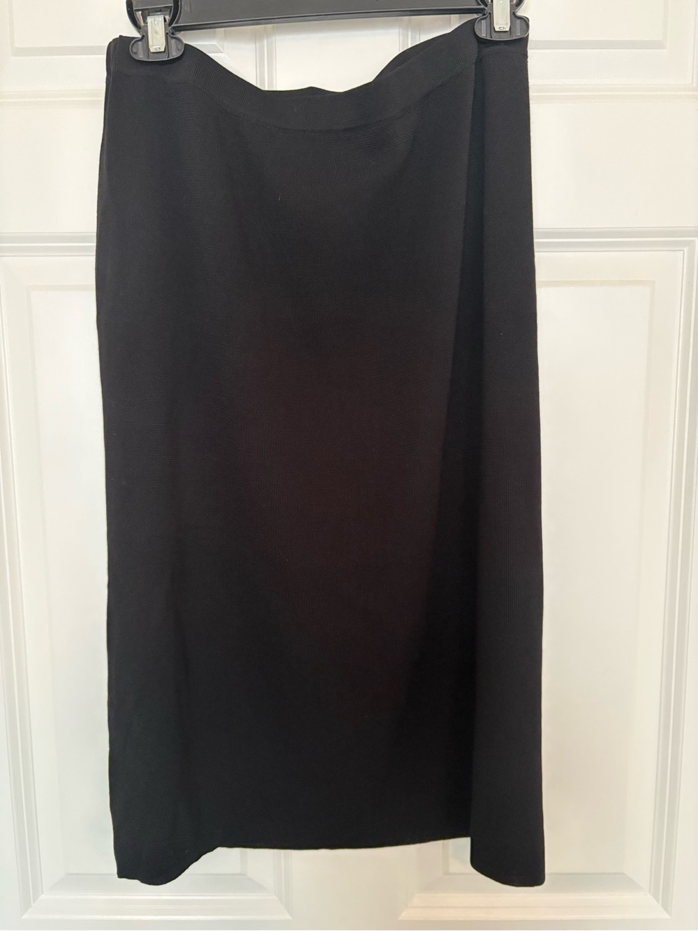 Kasper Black Knit Midi Skirt